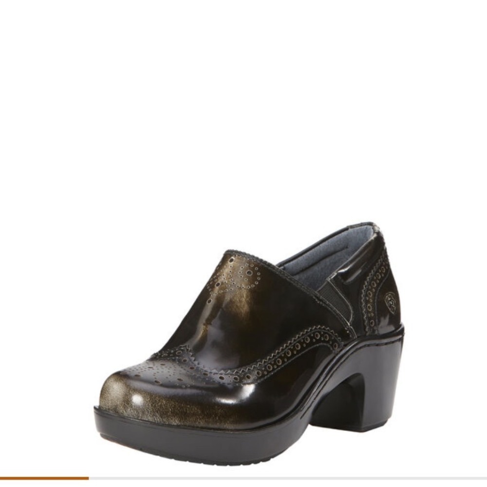 Ariat Bradford Distresses Heeled Clogs‎ Size 7.5 equestrian boho cottagecore